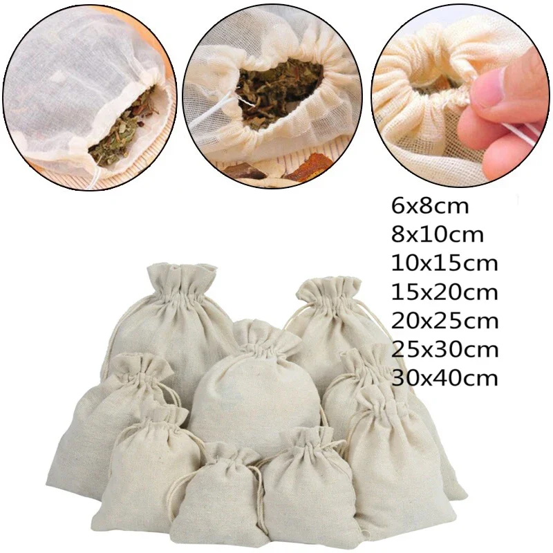 

Food Filter Bag Net Tea Beer Milk Coffee Oil Filtration Strainer Mesh Kitchen Filter Fabric Bags 10 pcs 25 pcs