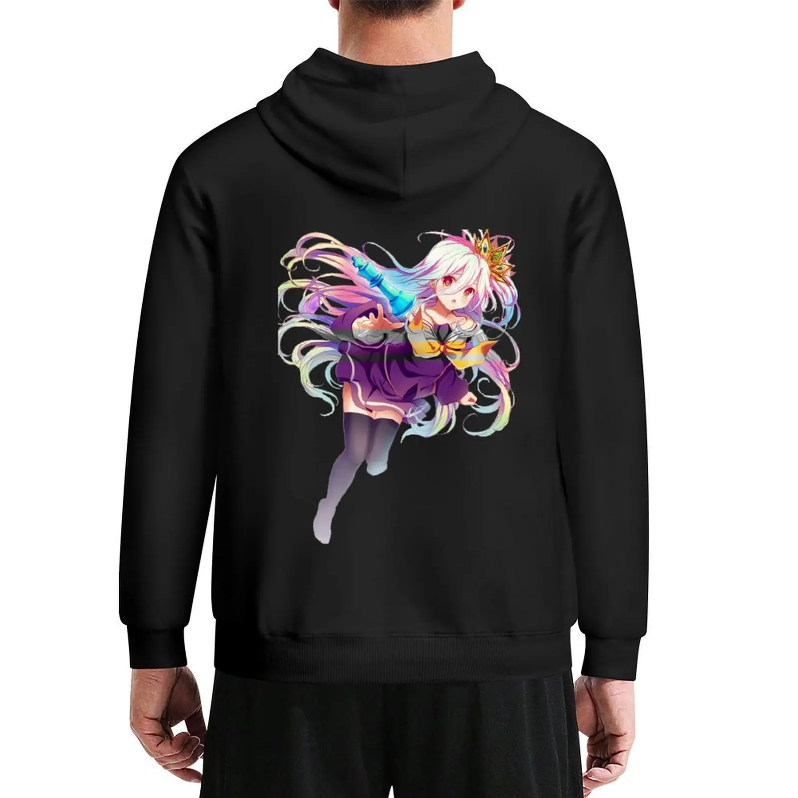 

No Game No Life - Shiro Hoodie mens clothes mens designer clothes men's sweat-shirt set men clothes tracksuits