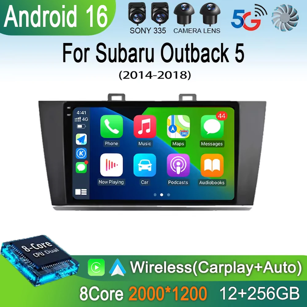 

Автомагнитола Android 16 для Subaru Outback 5 (2014-2018) и Legacy 6 (2014-2017) с мультимедиа, видеоплеером, навигацией и GPS-стереосистемой