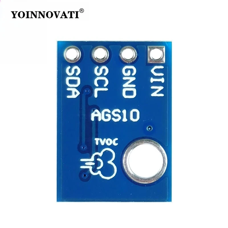 AGS10 MEMS TVOC Gas Sensor - ±5% Accuracy 0-30ppm, I2C Output, Smart Home Air Quality Monitor, Replace AGS02MA for Air Purifier
