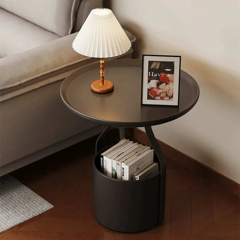 الإيطالية الحد الأدنى السرج الجلود تخزين دلو أريكة طاولة جانبية صغيرة للمنزل غرفة المعيشة التجارية ركن الجدول ضوء الفاخرة