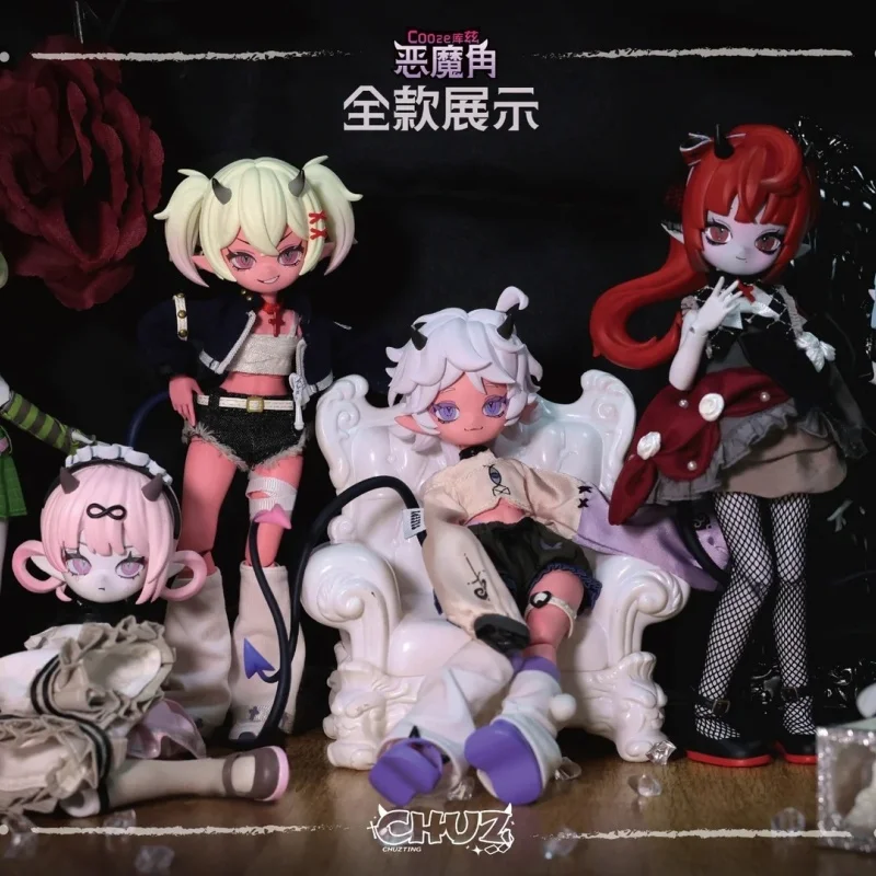 

Кукла Cooze BJD из серии «Рога дьявола» в закрытой упаковке, с подвижными суставами, изысканное украшение, креативный подарок-сюрприз для девочек