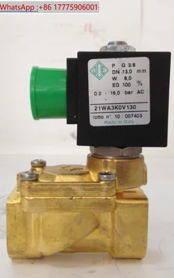 

Итальянский двухходовой электромагнитный клапан ODE 21WA3K0V130 DN13 24 В постоянного тока