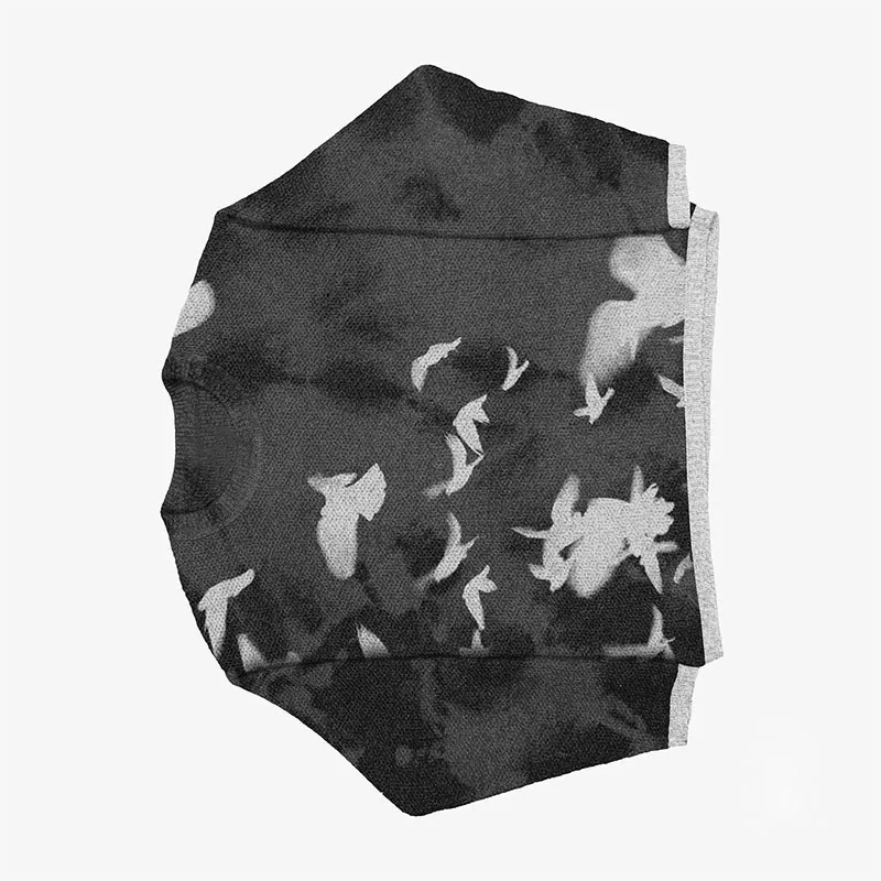 여성용 힙합 스트리트웨어 니트 스웨터, 고딕 초상화 프린트 풀오버, 가을 하라주쿠 코튼 스웨터, Y2k 의류