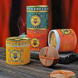 Handmade Tibetan Sandalwood Coil Incense - Natural Rare Wood Aroma for Home Meditation, Yoga, Relaxation - Long Lasting 4H Burn