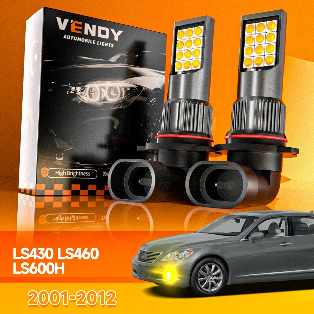 2pcs For Lexus LS430 LS460 LS600H 2001-2012 LED Fog Light 2001 2002 2006 2007 2008 2009 2010 2011 Canbus Accessories