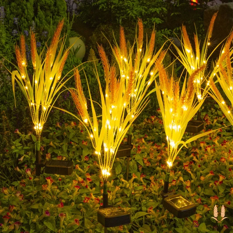 

Outdoor Ip65 Waterproof Garden Decoration Led Solar Wheat Ear Straw Lamp Stake Light for Patio Lawn Yard Pathway