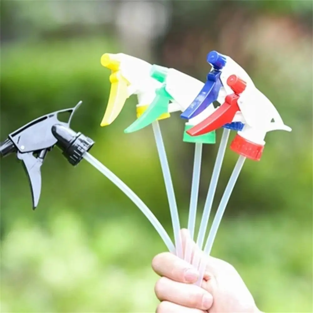 4pcs/pack Adjustable Humidifying Tool Random Color Air Pump Manual Sprayer Drink Bottle Spray Watering Nozzle