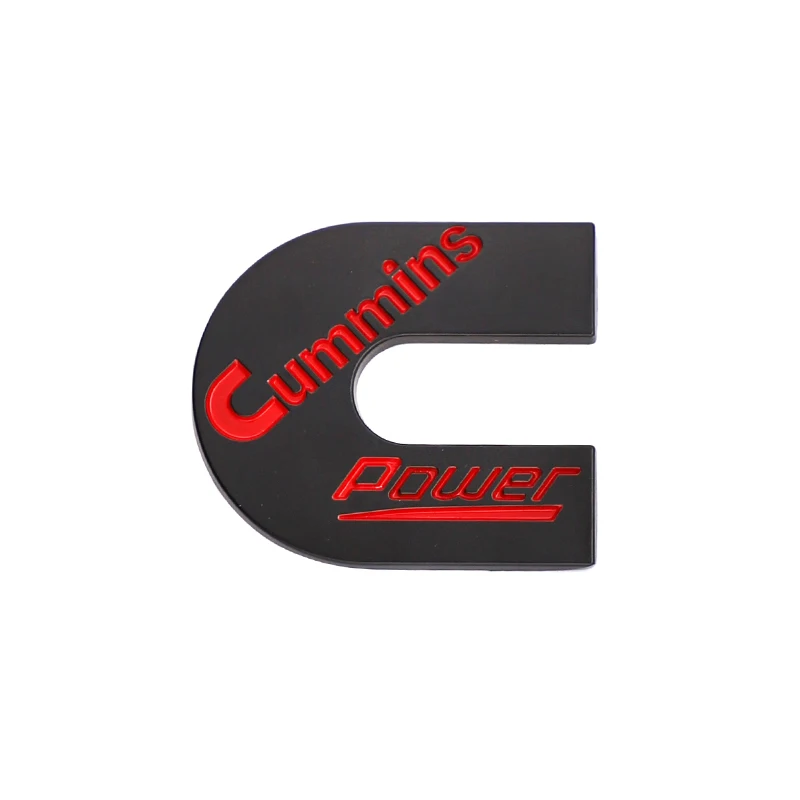 C-type Letter Zinc Alloy Car Sticker C-type Car Sticker Cummins POWER Car Decorative Sticker Accessories Suitable for All Models