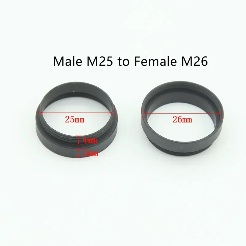 

Металлическое переходное кольцо с резьбой для объектива микроскопа M25 M26