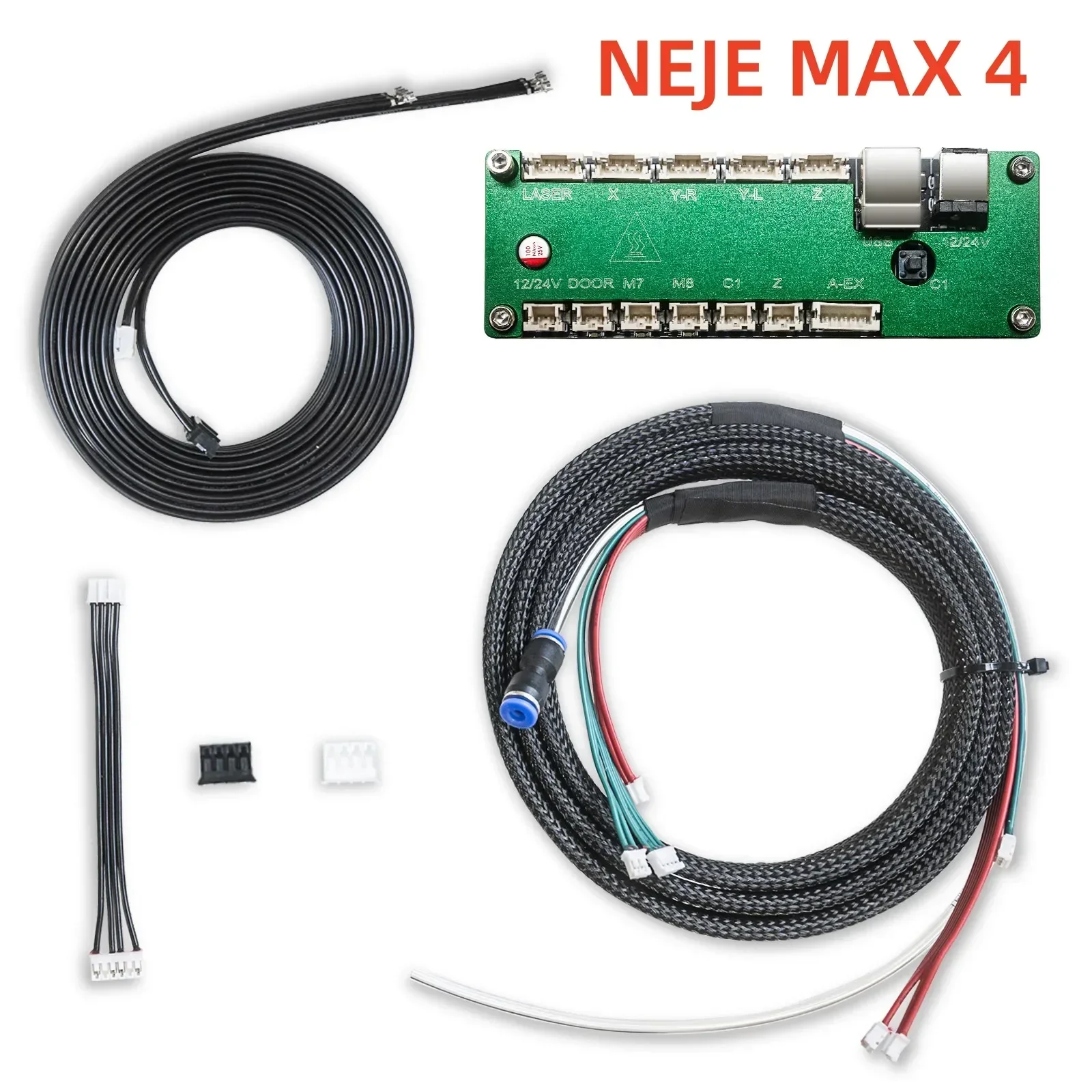 MAX 4/3 MAX/3 MAX V2/MAX 5C 레이저 조각기 및 절단기용 NEJE 교체 마더보드 - NEJE 소프트웨어 + NEJE 앱 + LASERGRB