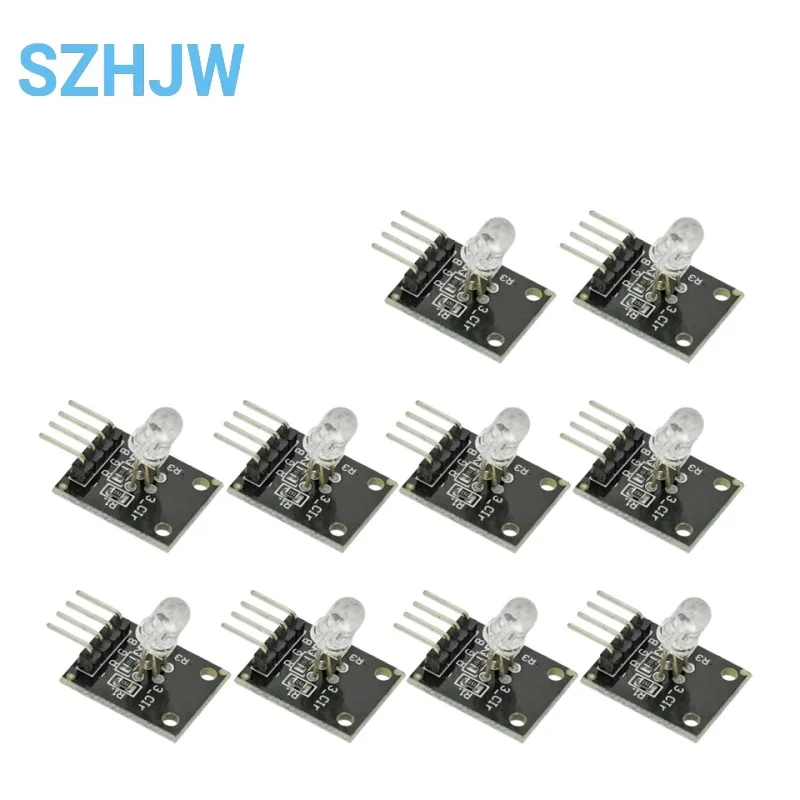 10pcs Smart Electronics 4Pin RGB Module KY-016 Three Colors 3 Color RGB LED Sensor Module For Arduino DIY Starter Kit KY016