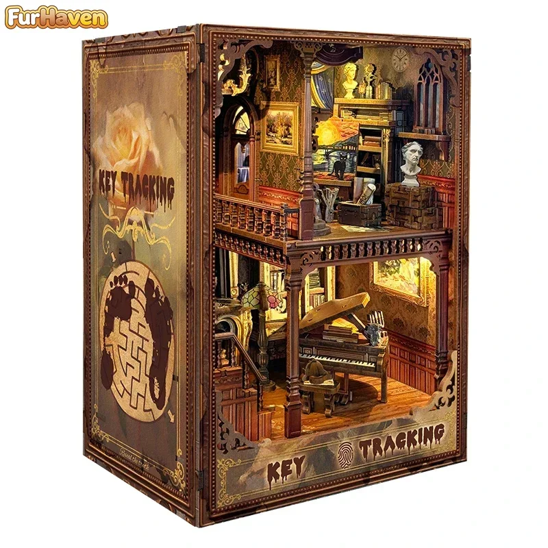 

Деревянные миниатюрные фигурки-держатели для книг DIY: наборы для создания книжного уголка ручной работы, подарки для друзей, декор для дома, поделки