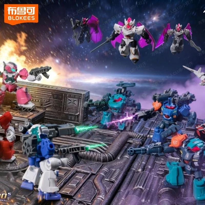 Blokees Genuine Astral Rally Defender Wave1 Full Case 12 BlindBoxes Interchange Mecha Figure IP Desktop Display Collect Gift
