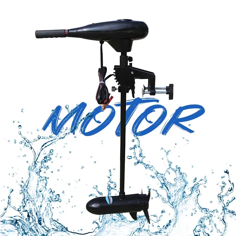 

50lbs Thrust 12v Electric Trolling Motor Engine with Transom Mount for Inflatable Boat Kayak Speed Boat