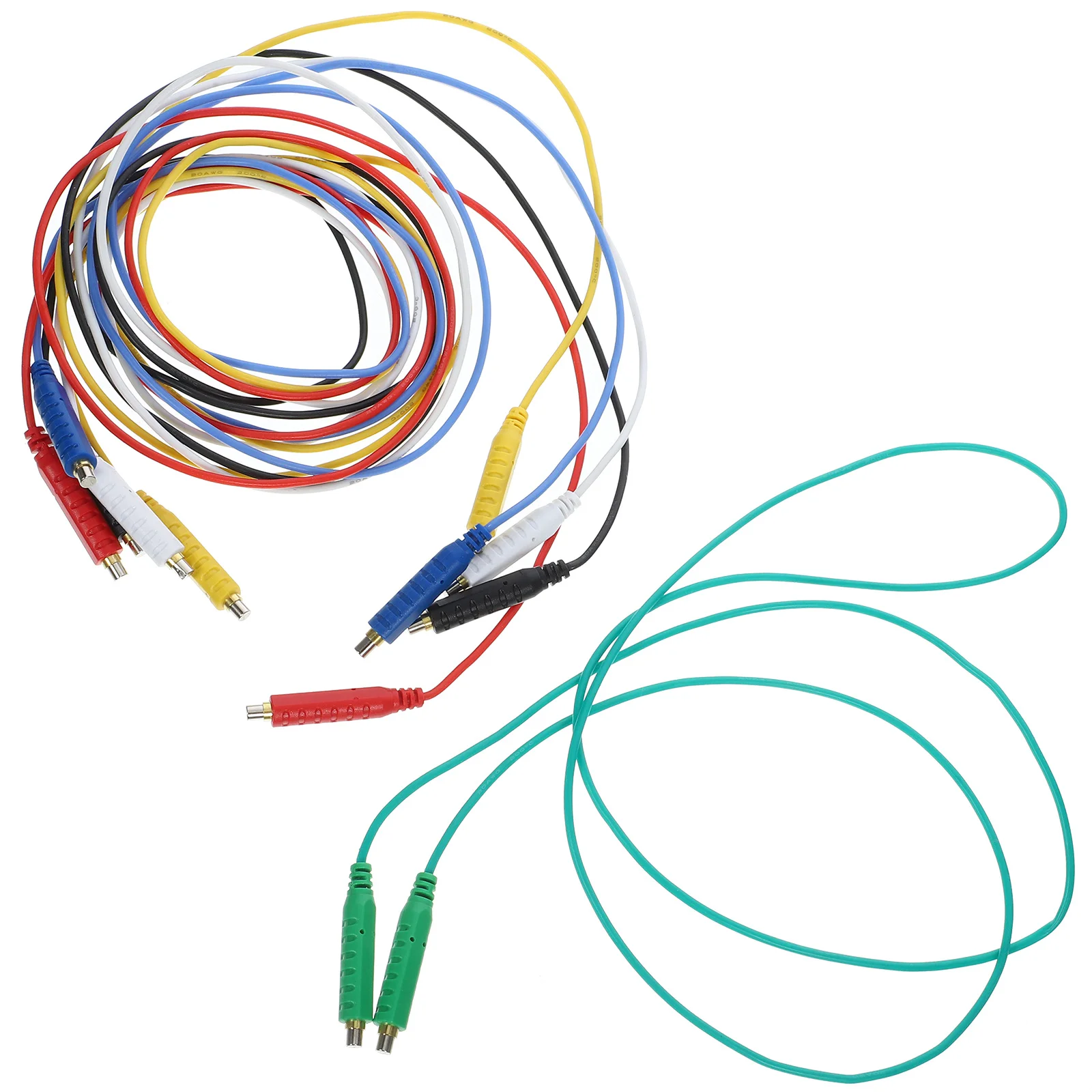 

1Set 20Awg Magnetic Jumper Test Wires Flexible Silicone Copper Leads for Hvac Sensors Switches Multimeter Voltage Measurement