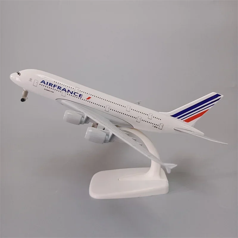 20cm Alloy Metal Air France AirFrance AIRBUS 380 A380 Airlines Airplane Model Diecast Air Plane Model Aircraft w Landing Gears