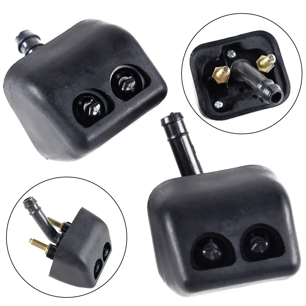 1 Pair Headlight Lamp Washer Nozzle Jet Fit For Pajero Montero V73-V77 Left & Right Plastic Car Front Windshield Washer