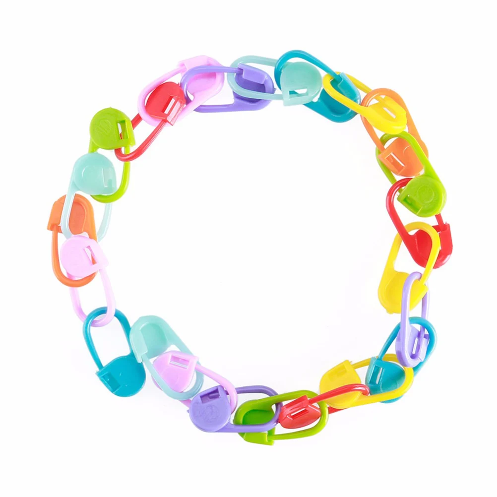 

110 Pcs Don't Buckle The Knitting Tools Markers Rings Crochet Row Stitch Place Holders Locking Fastening Clip Sweater Clips