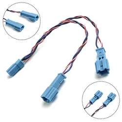For BMW Speaker Tweeter Plug Connector Adapter Wiring Cable Y Harness Splitter Pair