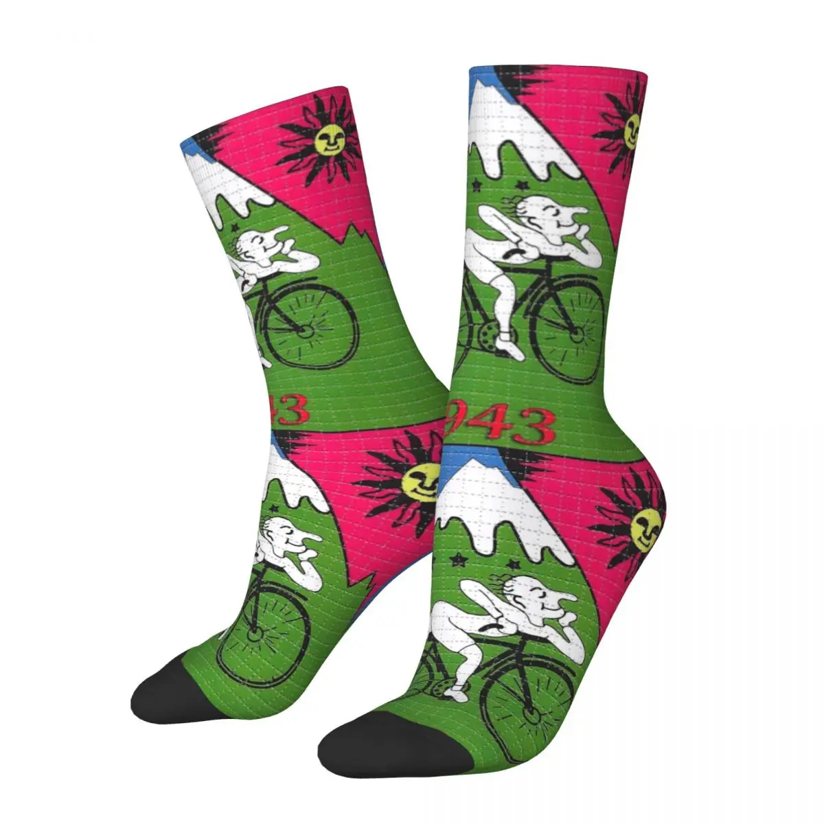 

Albert Hofmann - Bicycle Day LSD Unisex Winter Socks Hiking Happy Socks Street Style Crazy Sock