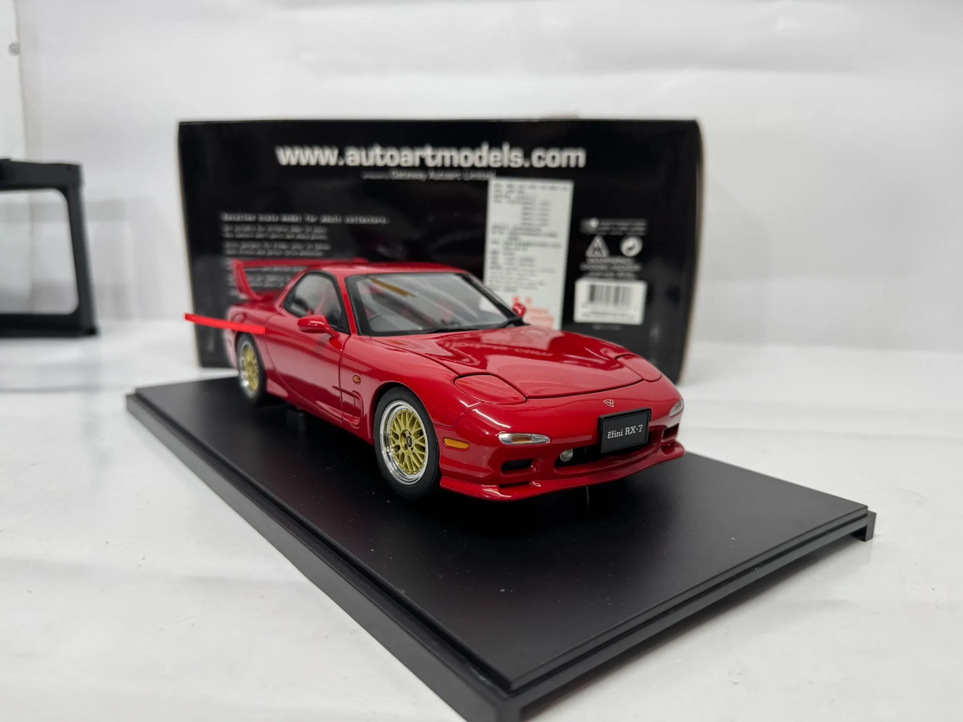 Autoart 1:18 RX7 FD Tuned Version Red Simulation Limited Edition All Open Alloy Metal Static Car Model Toy Gift