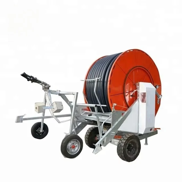 Using in Farm Garden Hose Reel Irrigation Machine with Travelling Big Rain Gun/sprinkler Irrigation for Sale