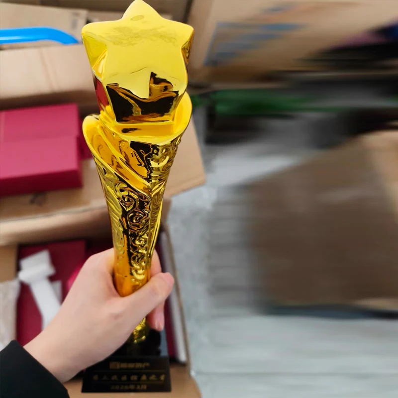 Custom Electroplating Resin Goddess Eagle Trophy, Gold, Silver, Bronze, Creative, Excellent Employees Company Awards, Decor, 1Pc