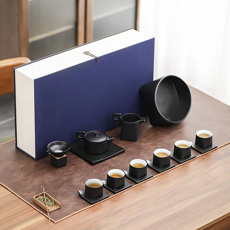 

Fangyuan Youdu Tea Set for Home and Office, Gift-Giving Ceramic Kung Fu Tea Maker, Housewarming Business Gift