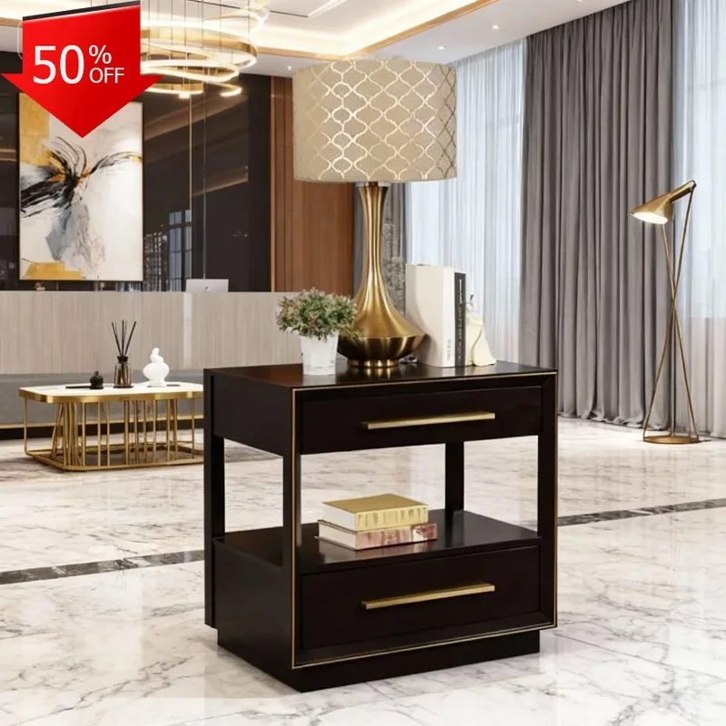 

Bedside Table Classic Bedroom Desk Furniture Nightstand Drawer Storage Organizer Side Table Mobili Per La Casa Small Furniture