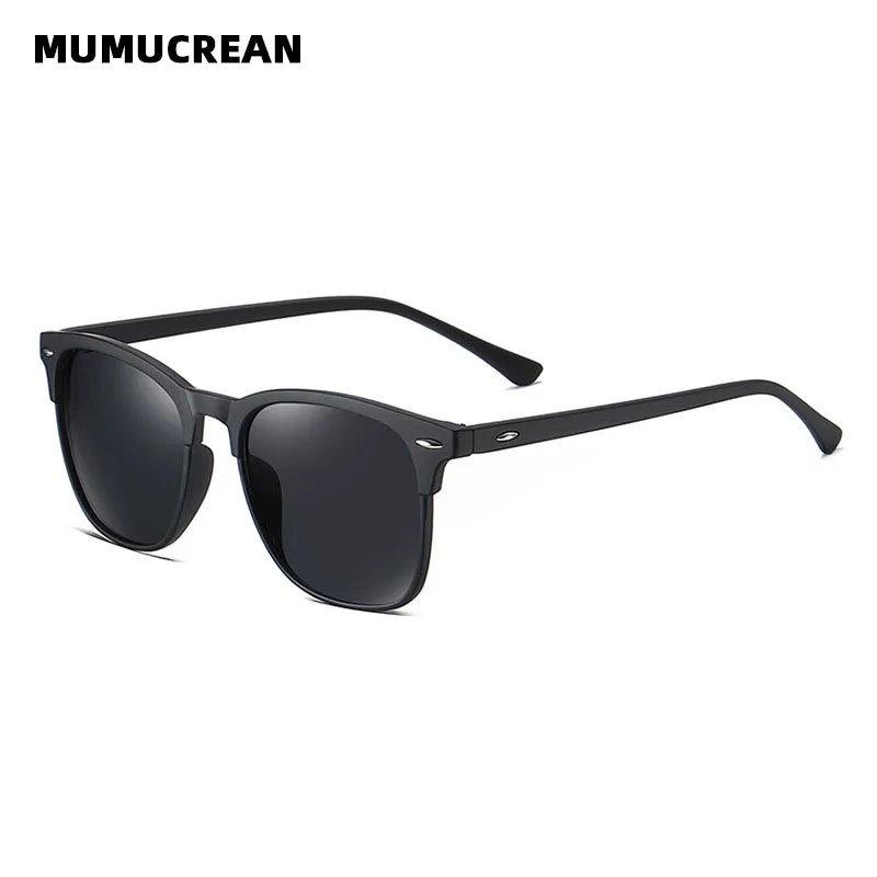 Novos óculos de sol polarizados clássico retro masculino óculos de sol ao ar livre uv400 plástico quadrado tendência tons eyewear