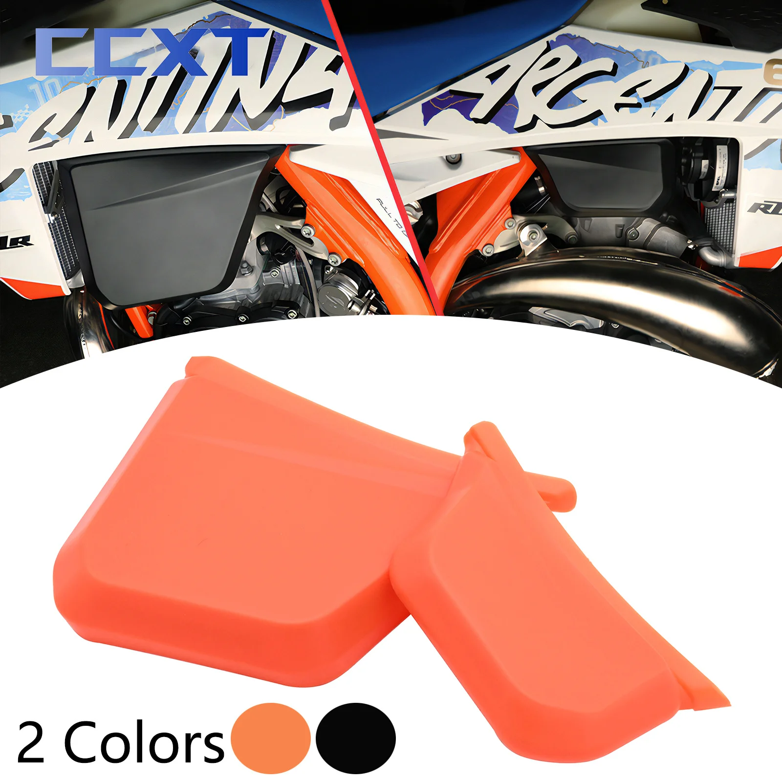 

Пара мотоциклетных левых и правых крышек топливного бака, защита для KTM EXC150 EXC250 EXC300 XC125 XC250 XC300 2023-2024, универсальная