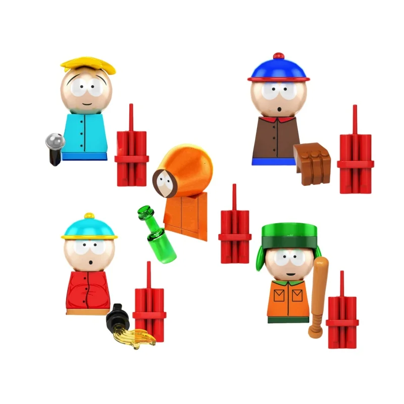 Anime Action Figures Blocks  South Character Figures Children Toys ParkSouth Park