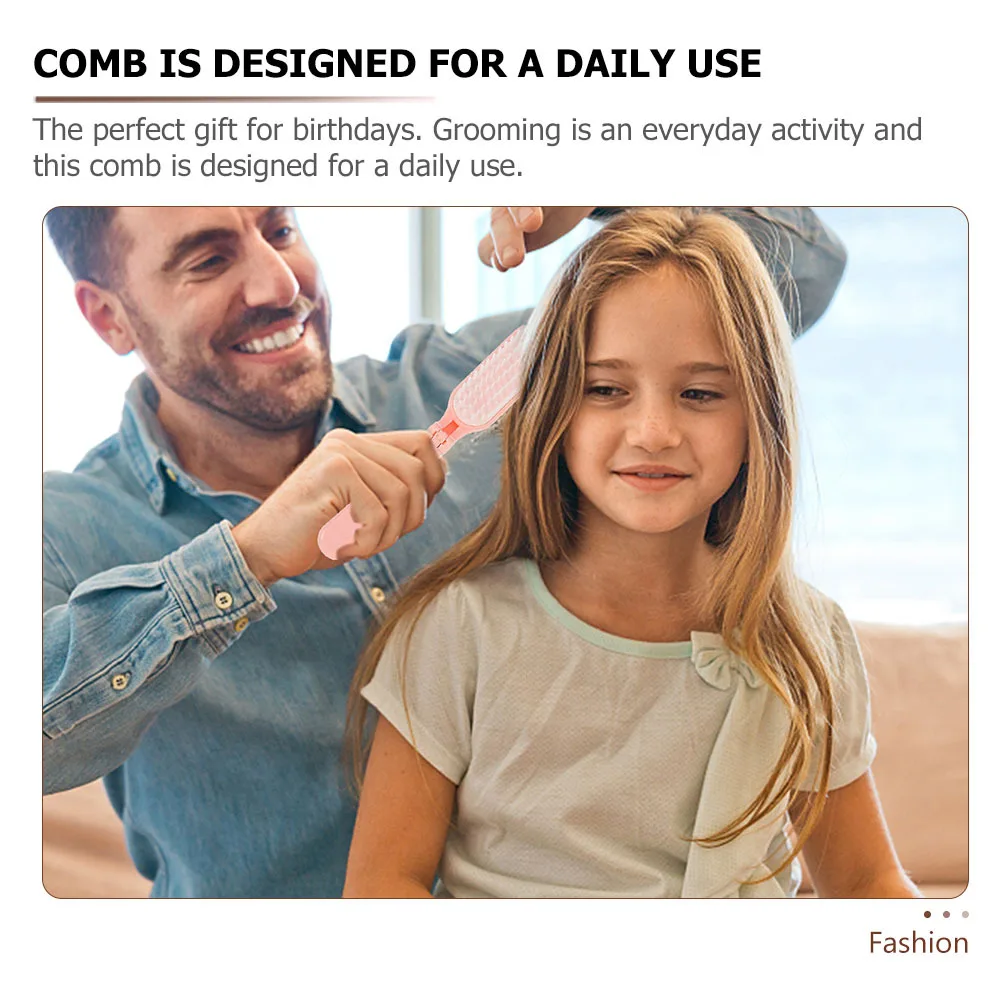 

3Pcs Portable Hair Combs Durable Styling Comb Anti-Static Smooth Salon Supplies Daily Grooming Travel Office Use