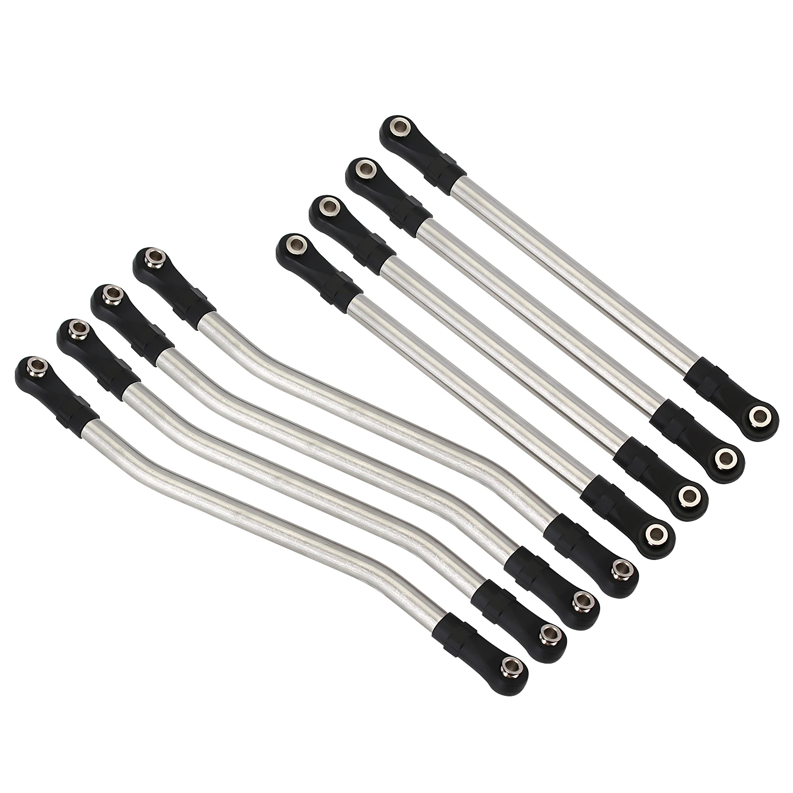 INJORA 8pcs/set Metal Steel Link Plastic Rod End for RC Car Crawler Axial Capra 1.9 UTB AXI03004