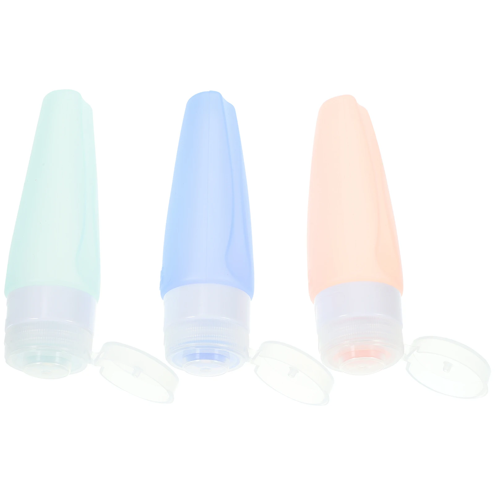 

3pcs Bottles Refillable Containers for Lotion Shampoo Small Shampoo Travel Container Leak Proof Toiletry Bottles Silicone