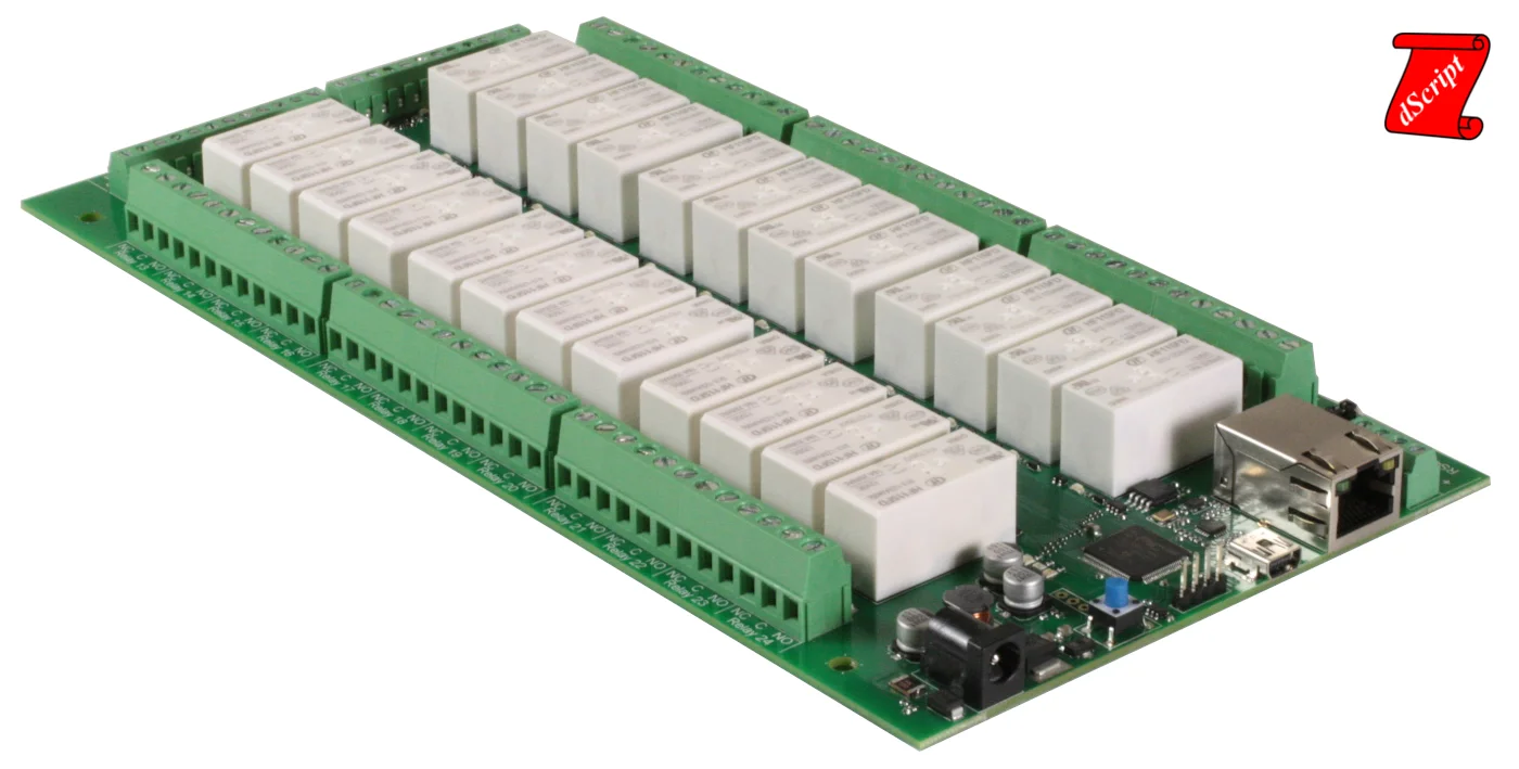 DS2824 - 24 X 16A Ethernet Relay Expansion Module Relay Module Development Board view 2