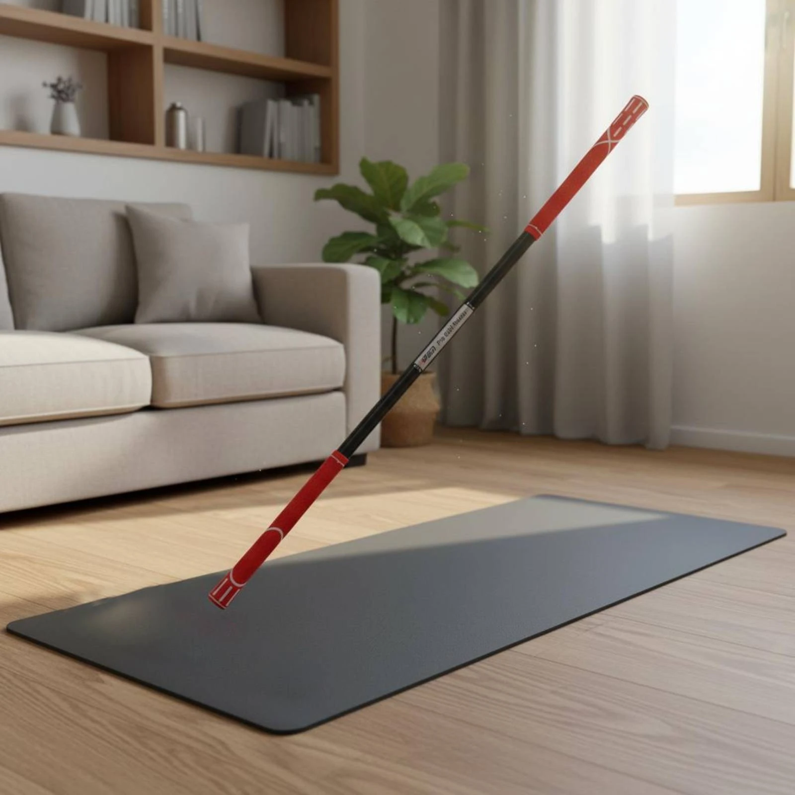 Bâton d'entraînement de golf pour entraînement de swing en intérieur, bâton d'entraînement de rythme, tige flexible, bâton d'échauffement de swing, portable