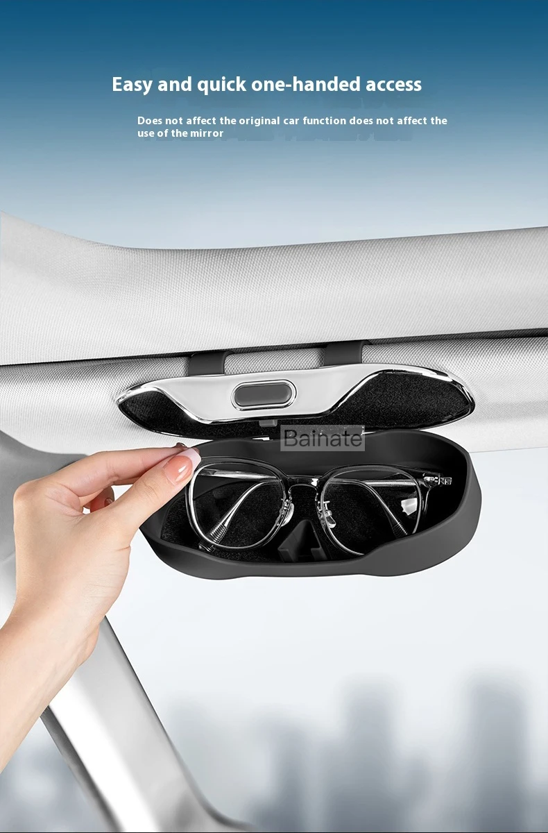 Tragbare Auto-Sonnenbrillenhalterung für Geely Galaxy EX2 EX5 EX5EM-i 2025 2026, Etui Brillenhalter Clip Box Auto-Brillenhalter – Detail 9