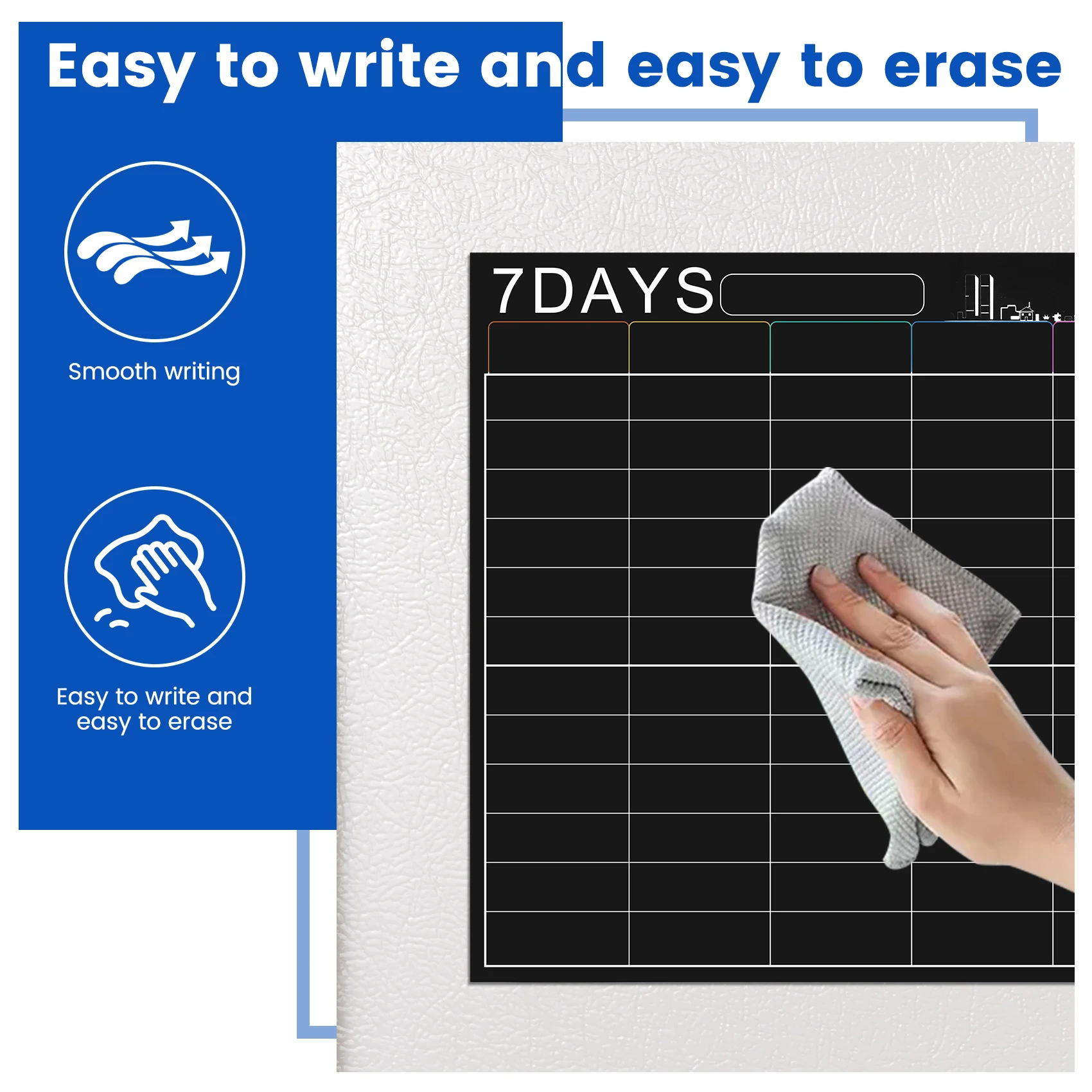 Magnetic Dry Erase Calendar Set 16X12 Inch Whiteboard Weekly Planner Organizer A3 White Board For Refrigerator Fridge Kitchen Ho