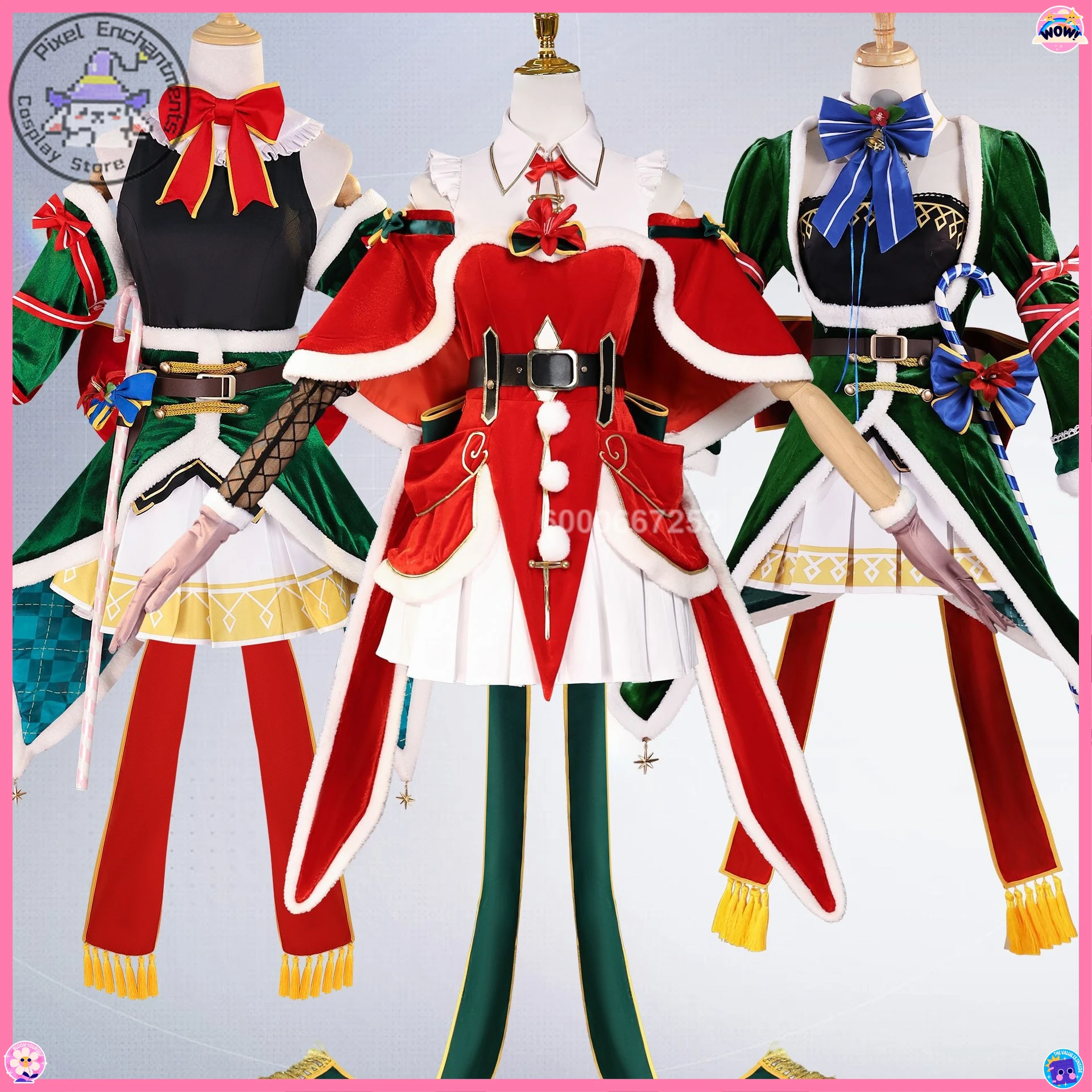 

Re:ZERO Cosplay Costume Anime Rem/Ram/Emilia Role Playing Clothes Fashion Christmas Dress for Women Comic Con Party Suits