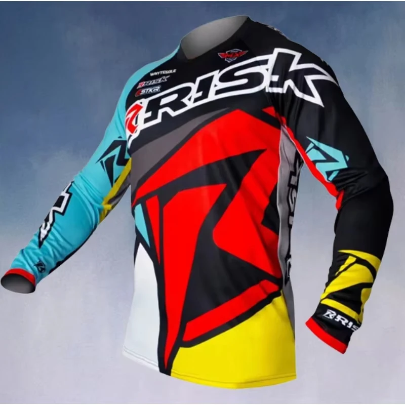 

2024 Men's Women's Fashion Long Sleeve Motorcycle Bicycle Top Comfortable Breathable T-shirt Sports Long Sleeve Classic Y2K Top
