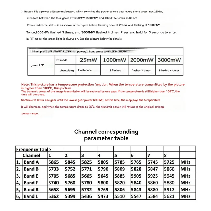 

HOES-5.8G 3W VTX High Power 48CH FPV Video Transmitter Support 2-8S For Long Range FPV Drone RC Model Parts