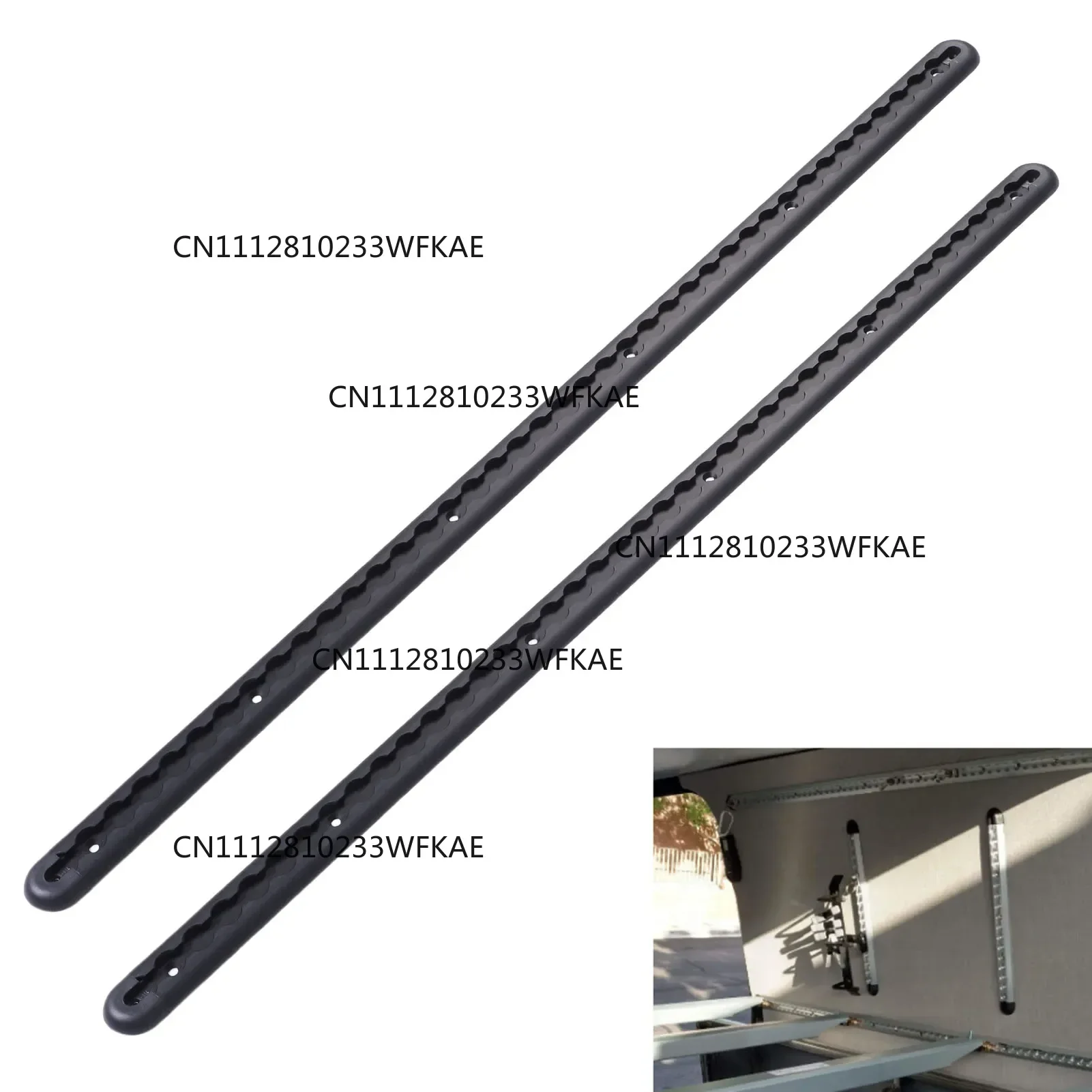 2 Pack L Track Tie Down System with 4 Round Ring Fittings End Caps 1 Meter Long Aluminum for Motorcycles ATVs Dirt Bikes Trucks