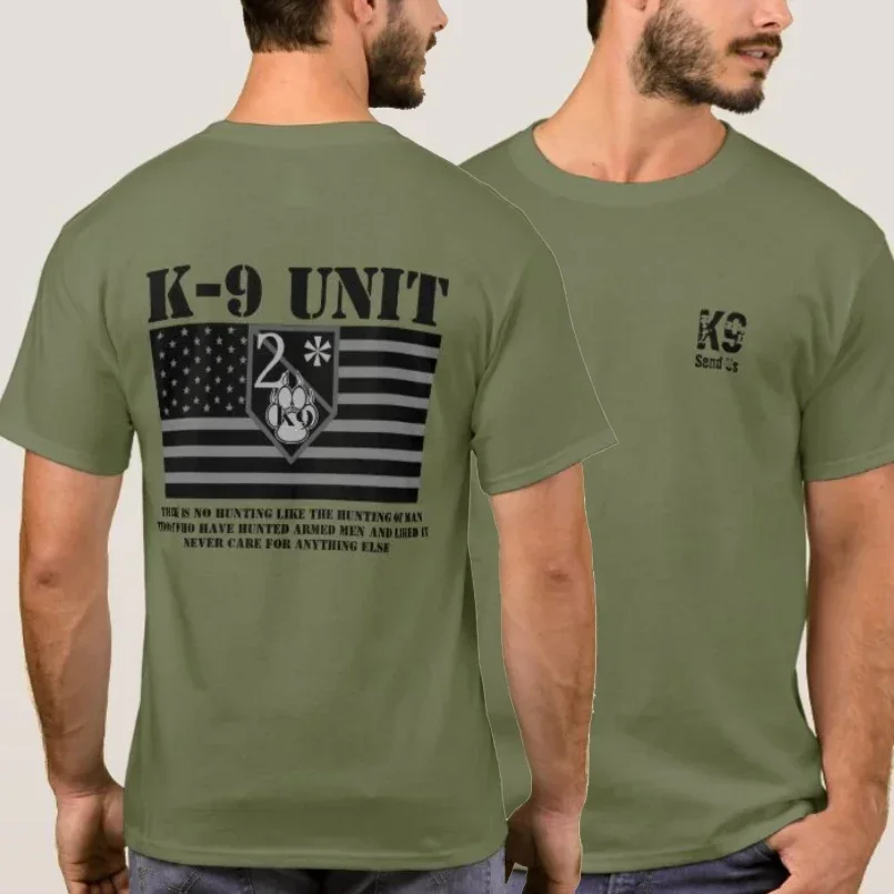 Ernest Hemingway Quote  K9 Handler Canine Hunting T-Shirt. Premium Cotton Short Sleeve O-Neck Mens T Shirt New S-3XL