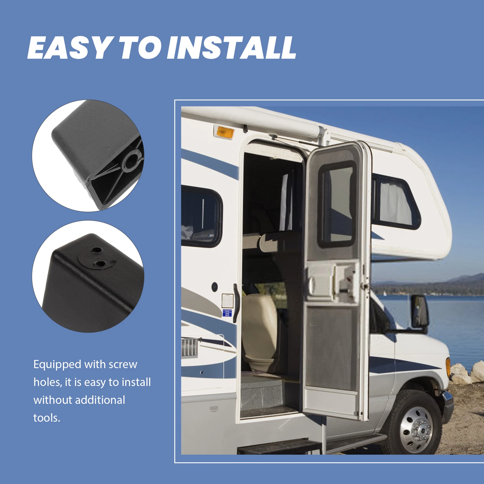 

Plastic Grab Handle For Cabinet Camper Rv Trailer Door Assist Bar Grab Handle For Trailer Durable Easy Install