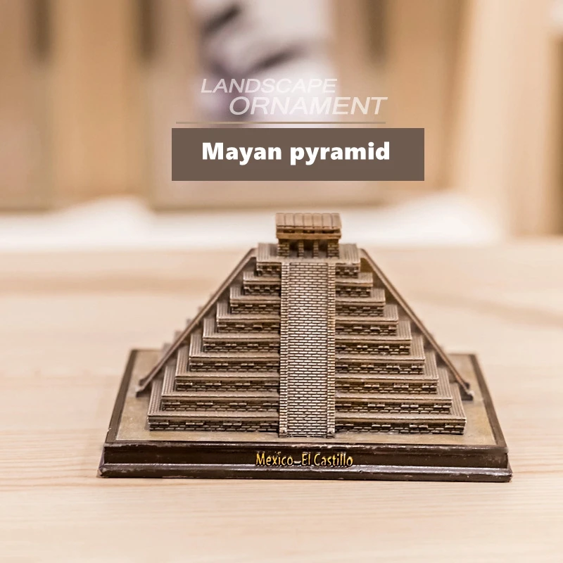 

Mayan Pyramid Simulation Ornament World's Great Building Model Decoration Creative Home Crafts