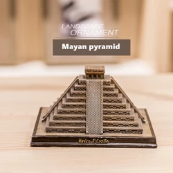 Mayan Pyramid Simulation Ornament World's Great Building Model Decoration Creative Home Crafts