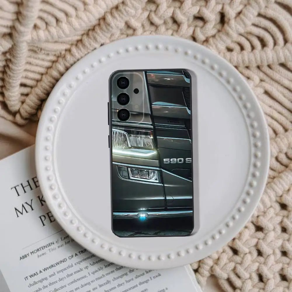 S-SCANIA Trucks SA-AB Phone Case For Samsung Galaxy A73,31,32,72,41,53,52,71,22,5G,Note,J7,8,9 Soft Black Cover