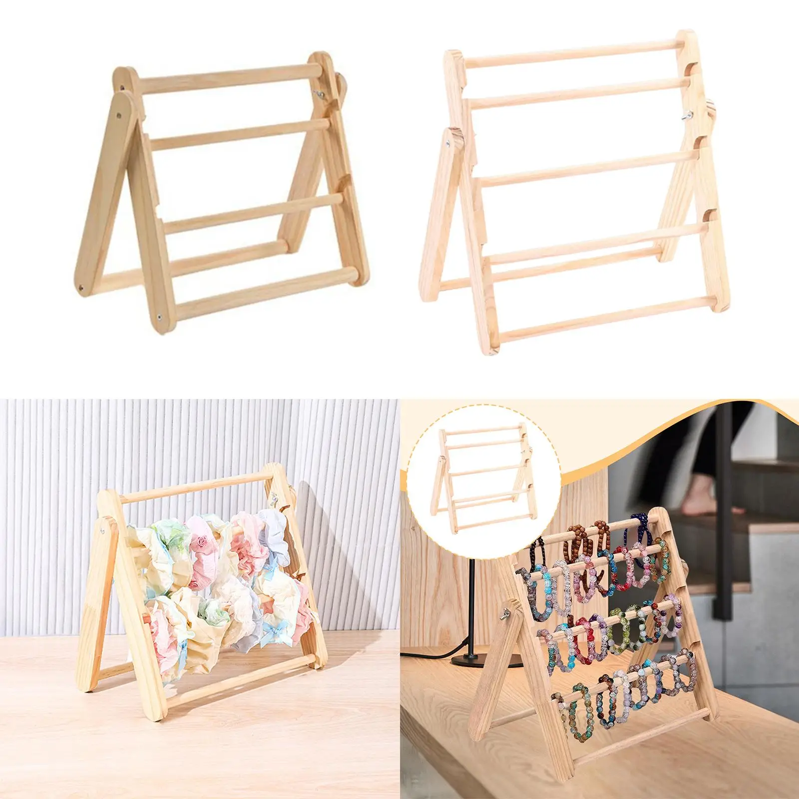 

Wooden Bracelet Display Stand Bracelet Stand Elegant Wood Watch Jewelry Storage